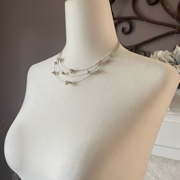 Wire Necklace with Crystals - Picture 4 of 11